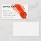 Basketball Coach | Trainer sport Visitekaartje (Voorkant / Achterkant)