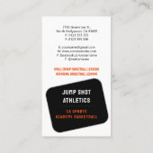 Basketball Coach | Trainer sport Visitekaartje (Achterkant)