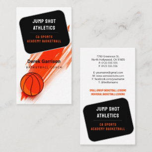 Basketball Coach   Trainer sport Visitekaartje
