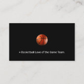 Basketball Coach | Trainer sport Visitekaartje (Achterkant)