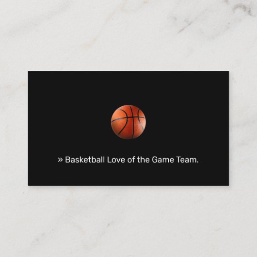 Basketball Coach | Trainer sport Visitekaartje (Achterkant)