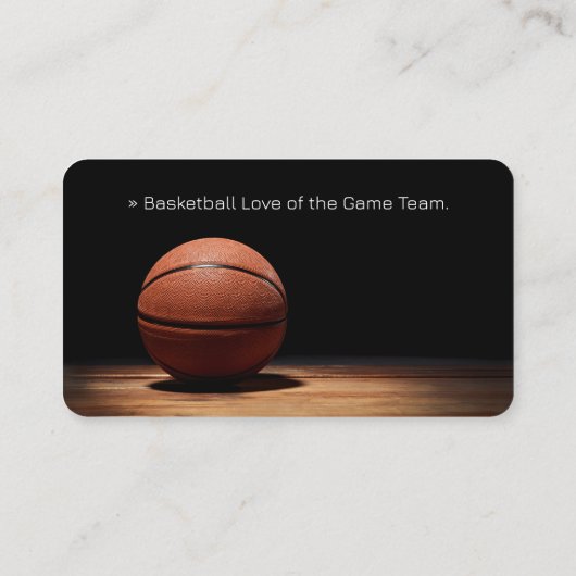 Basketball Coach | Trainer sport Visitekaartje (Achterkant)