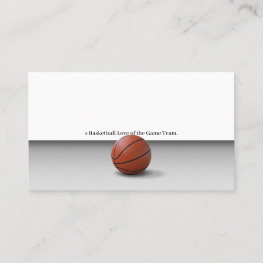 Basketball Coach | Trainer sport Visitekaartje (Achterkant)