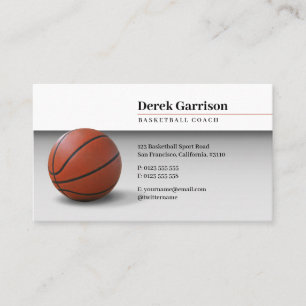 Basketball Coach   Trainer sport Visitekaartje