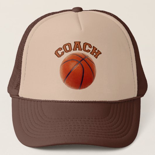 Basketball Coach Trucker Pet (Voorkant)