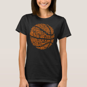 Basketball Coach Typografie Basketball Player Love T-shirt