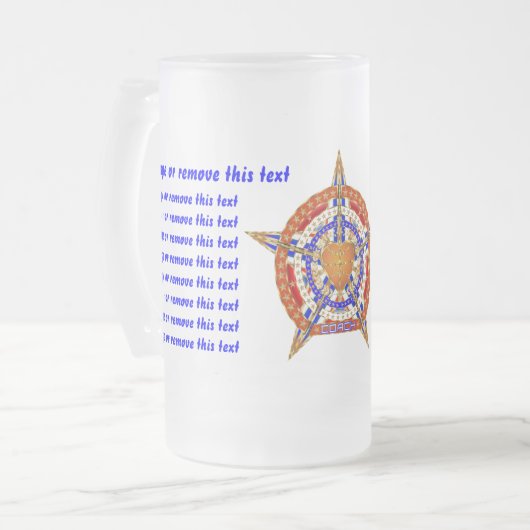 Basketball Coach Uitzicht over ontwerp hieronder Matglas Bierpul (Voorkant links)