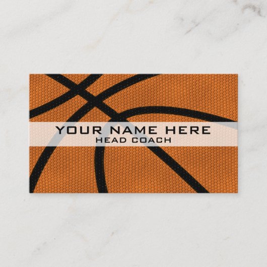 Basketball Coach Visitekaartje (Voorkant)