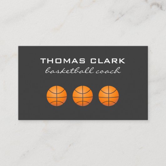 Basketball Coach Visitekaartje (Voorkant)