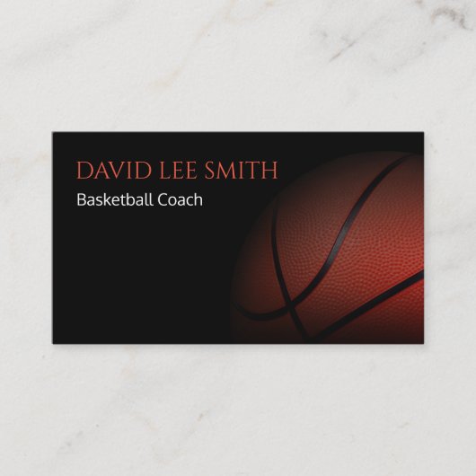 Basketball Coach Visitekaartje (Voorkant)