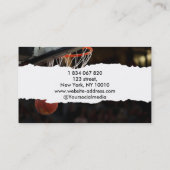 Basketball Coach Visitekaartje (Achterkant)