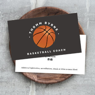 Basketball Coach Visitekaartje