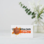 Basketball Coach Visitekaartje (Staand voorkant)