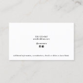 Basketball Coach Visitekaartje (Achterkant)