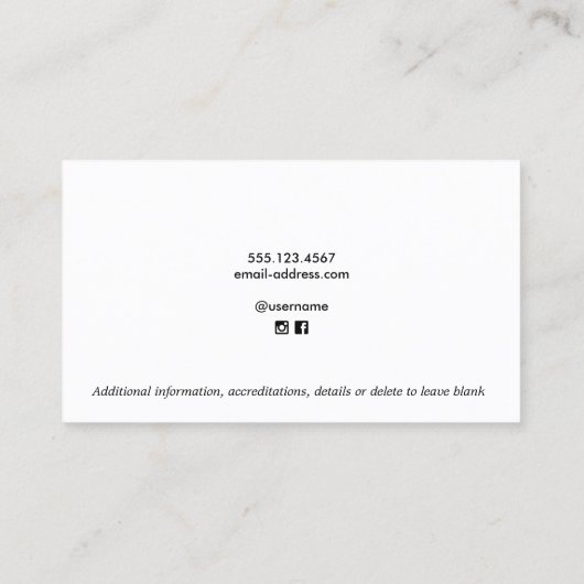 Basketball Coach Visitekaartje (Achterkant)