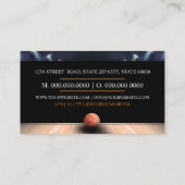 Basketball Coach Visitekaartje (Achterkant)