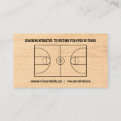 Basketball Coach Visitekaartje (Achterkant)
