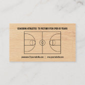 Basketball Coach Visitekaartje (Achterkant)
