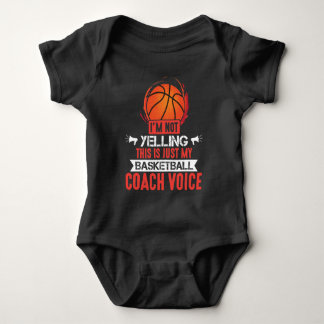 Basketball Coach Voice Team Loud Screaming Trainer Romper