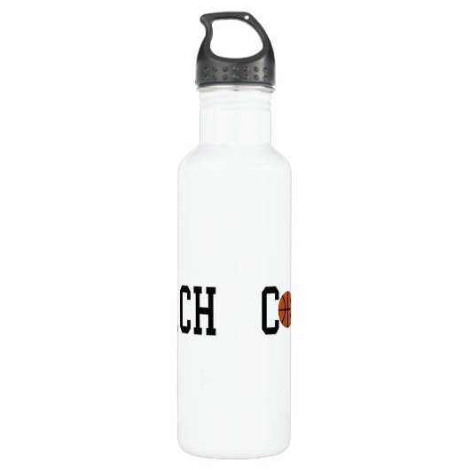 Basketball Coach Water Flacon Waterfles (Achterkant)