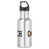 Basketball Coach Water Flacon Waterfles (Achterkant)