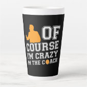 Basketball coaching Gift i Hoops Assistant Coach Latte Mok (Voorkant)