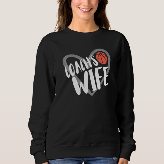 Basketball Coach's Wife Heart  Trui (Voorkant)