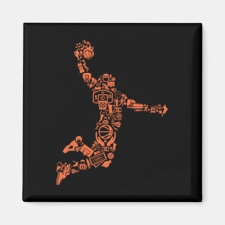 Basketball Collage Magneet