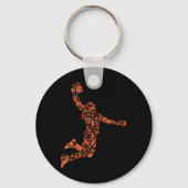 Basketball Collage Sleutelhanger (Voorkant)