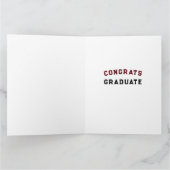 Basketball Congrats Good Luck Afstuderen Kaart (Binnen)