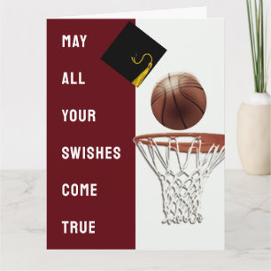 Basketball Congrats Good Luck Afstuderen Kaart