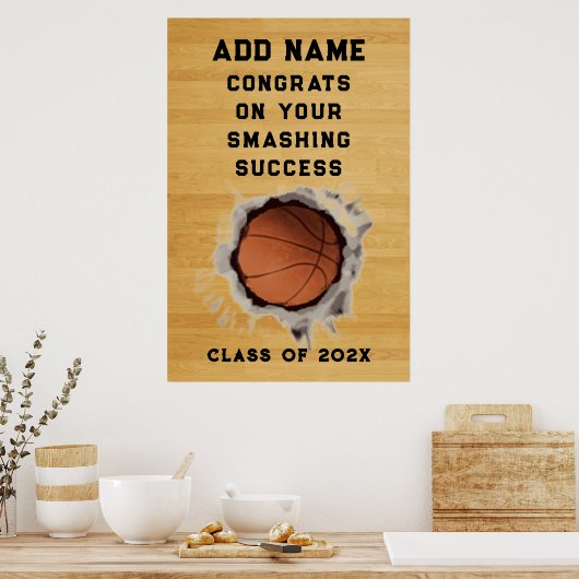 Basketball Congrats Poster (Keuken)