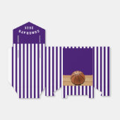 Basketball Congrats Team Paars Bedankdoosjes (Uitgevouwen)