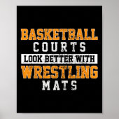 Basketball Cours zien er beter uit met warme ratte Poster (Voorkant)