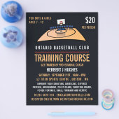 Basketball Court, Basketball Training Course Flyer (Enkel)