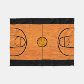 Basketball Court Fleece Blanket (Voorkant (Horizontaal))