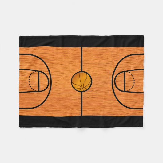 Basketball Court Fleece Blanket (Voorkant (Horizontaal))