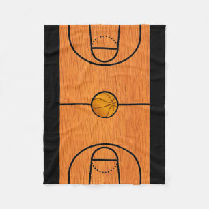Basketball Court Fleece Blanket