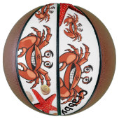 Basketball Crabby Starfish Beach House Boat Basketbal (Verticaal)