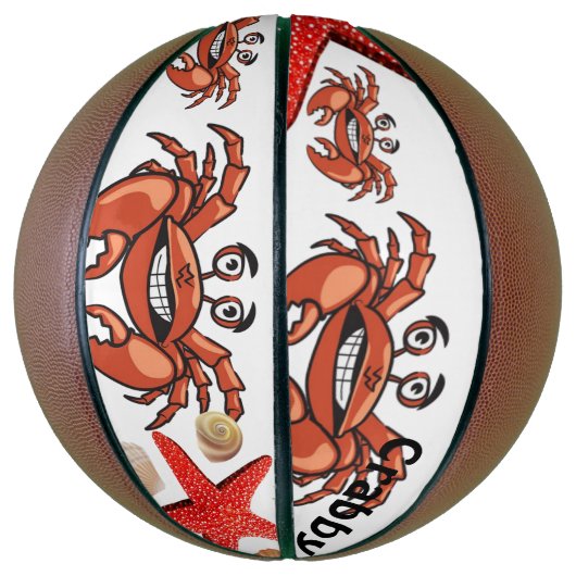 Basketball Crabby Starfish Beach House Boat Basketbal (Verticaal)