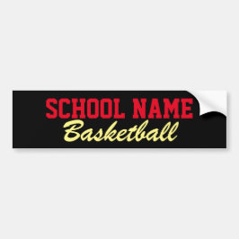 Basketball - Creëer je eigen schoolgeest Bumpersticker