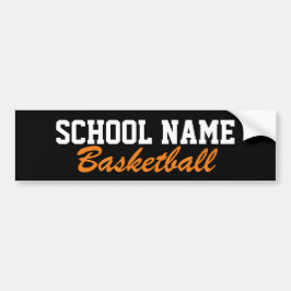 Basketball - Creëer je eigen schoolgeest Bumpersticker