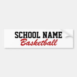 Basketball - Creëer je eigen schoolgeest Bumpersticker