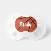 Basketball Custom Baby Name Pacifier