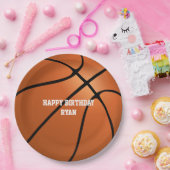 Basketball Custom Birthday Paper Bord (Feest)
