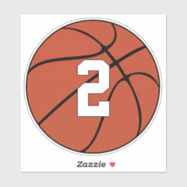 Basketball Custom Jersey Number of Letters Sports Sticker