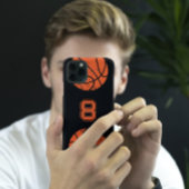 Basketball Custom Jersey Nummer zwart Case-Mate iPhone Case