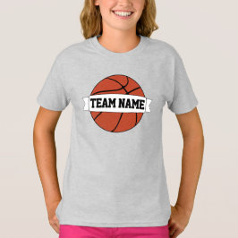 Basketball Custom Team en Player Name and Number T-shirt