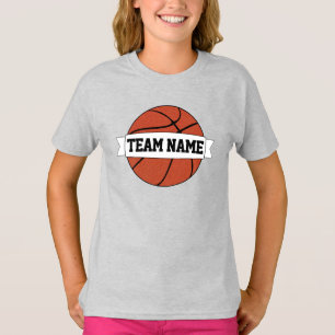 Basketball Custom Team en Player Name and Number T-shirt