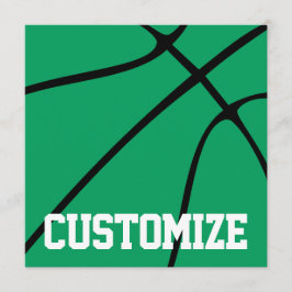 Basketball Custom Team Name Green Basketball Sport